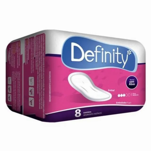 Imagem do produto ABSORVENTE SEM ABAS DEFINITY 8 UNIDADES