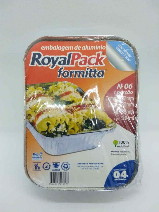 Imagem do produto Embalagem de Alumínio Royal Pack 500ml 4 Unidades