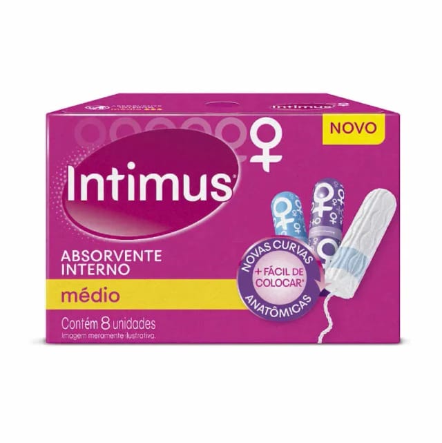 Imagem do produto ABSORVENTE INTERNO INTIMUS MÉDIO | COM 8 UNIDADES