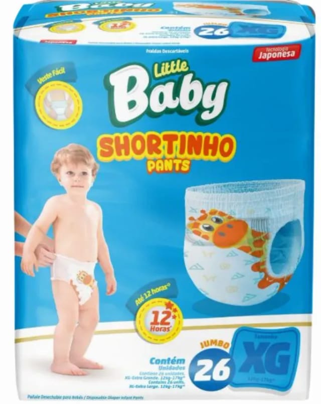 Imagem do produto Fralda Little Baby Short Jumbo XG 26 Unidades