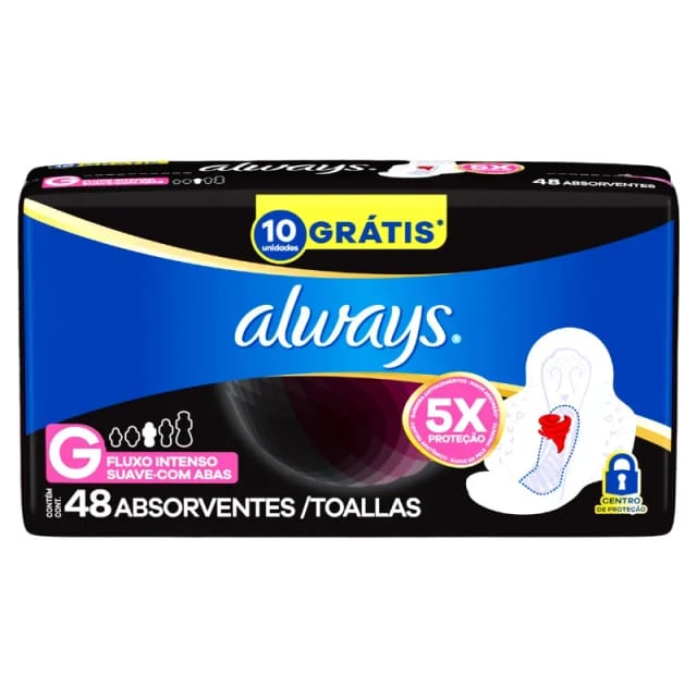 Imagem do produto ABS.ALWAYS M.SUAVE NOTURNO C/AB LV48PG40