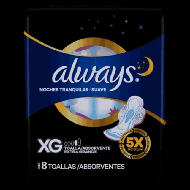 Imagem do produto ABS.ALWAYS XG SUAVE NOTURNO C/AB C/8UN