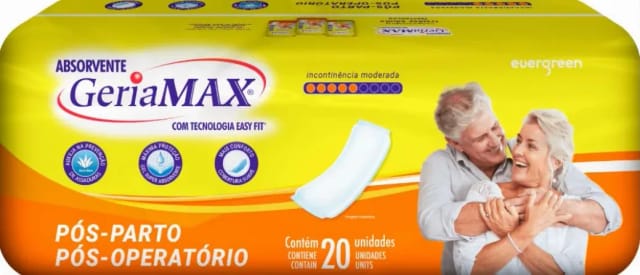 Imagem do produto ABSORVENTE GERIAMAX POS PARTO 20 UNIDADES