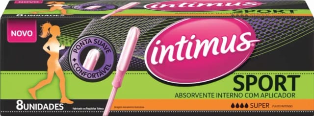 Imagem do produto ABSORVENTE INTERNO COM APLICADOR INTIMUS SPORT SUPER CAIXA 8 UNIDADES